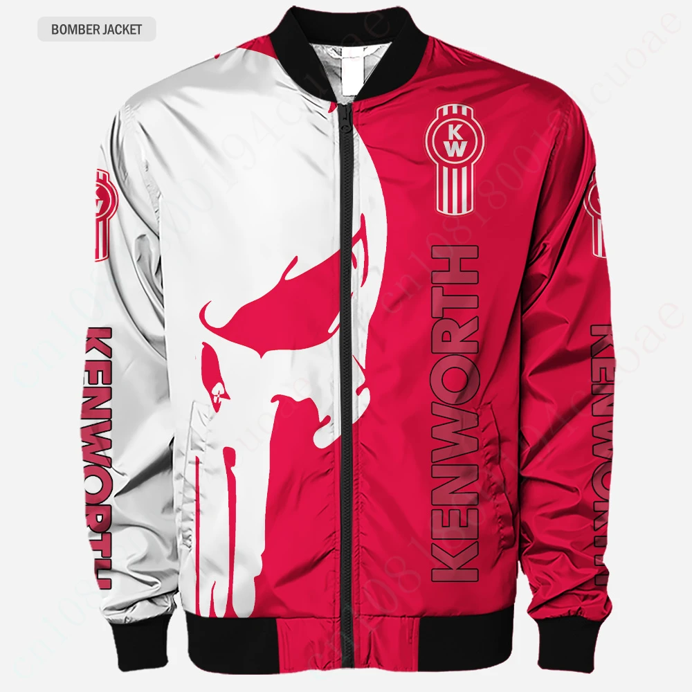 Kenworth Clothing Techwear Baseball Uniform Harajuku Parkas 3D Windbreaker Jackets For Men Thick Coats Jacket Bomber Jacket