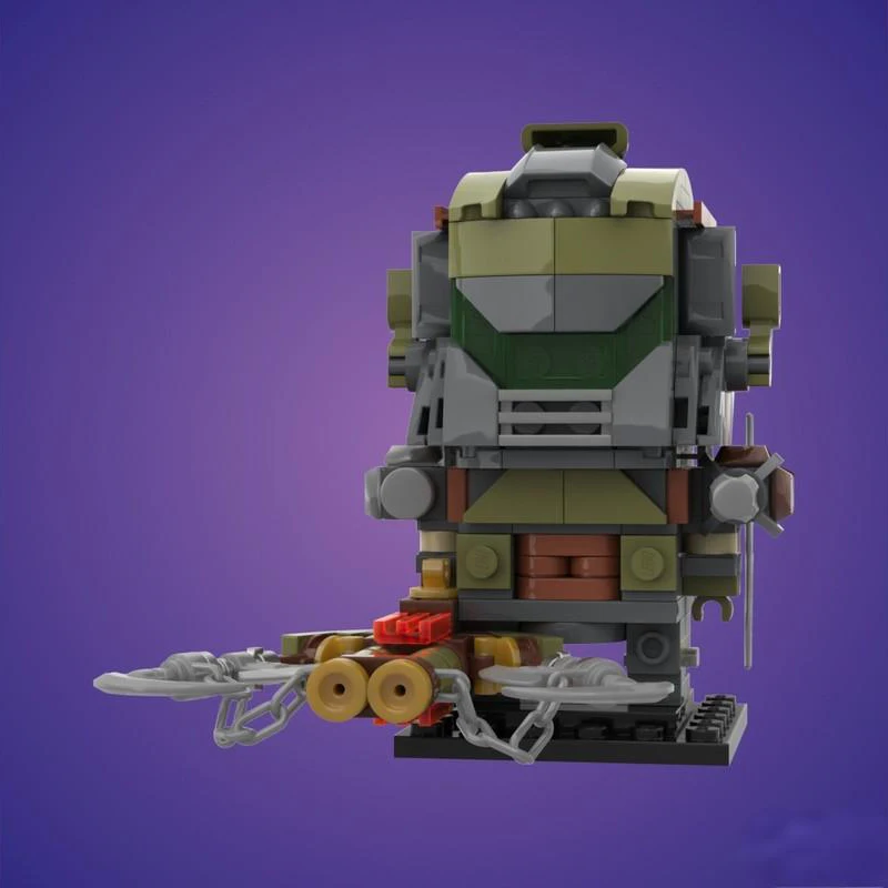 

209 шт. MOC Doom Praetor Slayer Brickheadz строительные блоки Рождественский подарок праздничный набор задач для уничтожения времени премиум DIY подарок