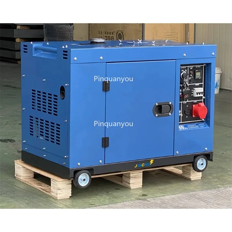 Small 6KVA 8KW 9KVA 10KVA Single 3 Phase Soundproof AC DC Alternator  Generator Set Electric  Power Inverter 5-10KW