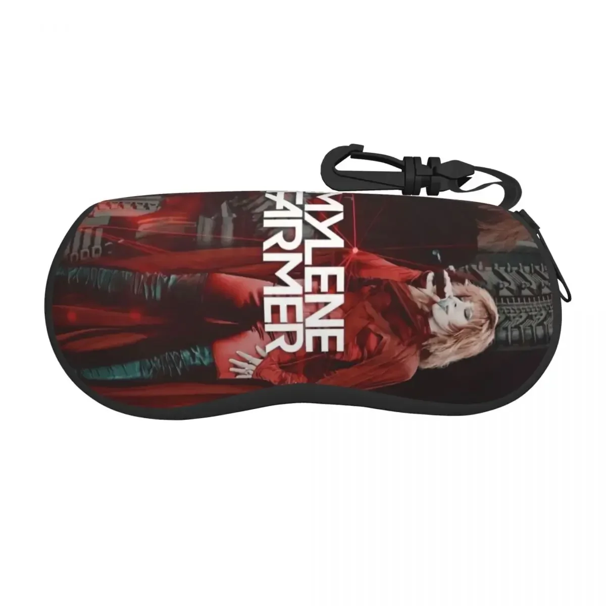 Sexy Mylene Farmer Glasses Case Fashion Singer Eyewear Storage Box Outdoor Travel Portable Anti-Pressure Sunglasses Case Pouch