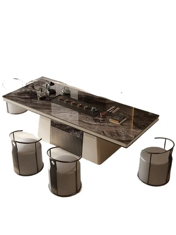 

Luxury stone rock slab tea table, modern, high end, home, office, combination