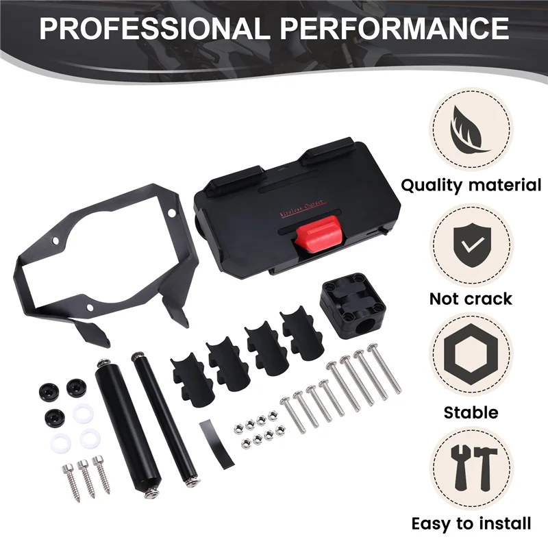 

Trending Motorcycle Wireless Charger Holder With GPS Navigation Bracket Mount 12MM For 1090 ADV 1190 ADV Accessories