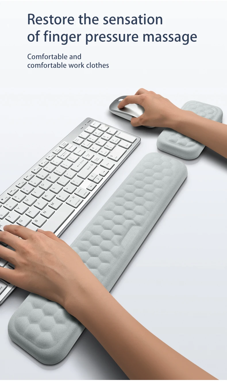 Tastatur Maus Handgelenk Rest Pad Memory Foam Hand Rest Unterstützung Unterstützung Ergonomische Handgelenk Kissen Pad Memory Foam Für Notebook Laptops – Detail 2