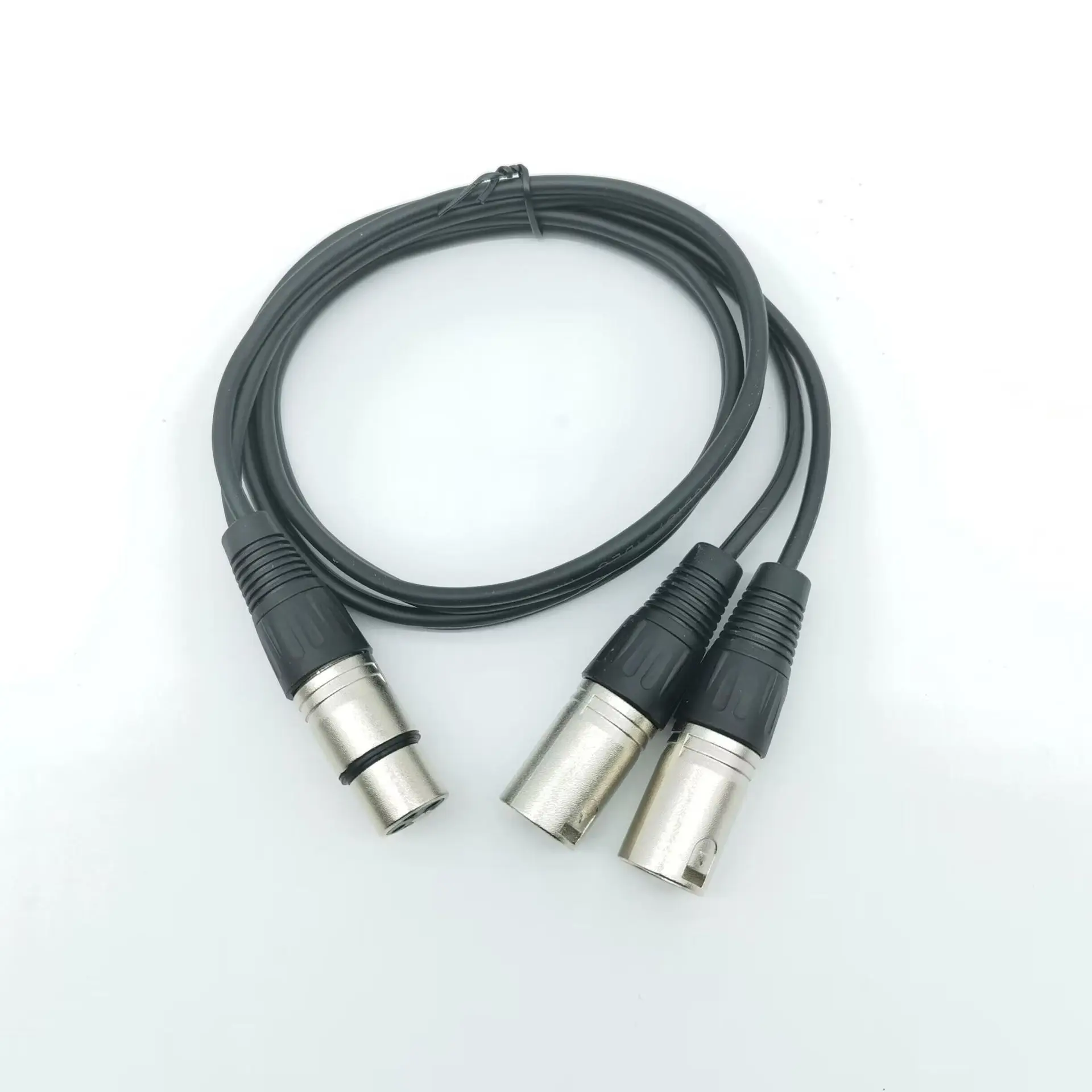 แจ็ค XLR ตัวเมีย3Pin ตัวแยกสัญญาณ2 XLR ตัวผู้สายเคเบิลอะแดปเตอร์50ซม./100ซม. สำหรับเครื่องผสมหูฟังลำโพง