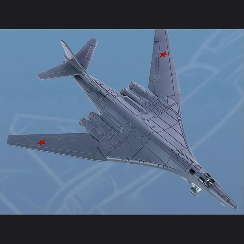 1/200 Scale 1:200  Russian White Swan TU160 bomber model aircraft Static metal alloy die-cast model TU-160 aircraft  display