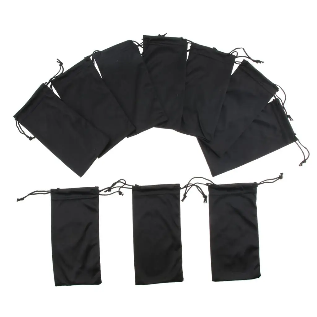 10x Drawstring Pouch Sunglasses Eyeglasses Jewelry Gadgets Storage Bag Case