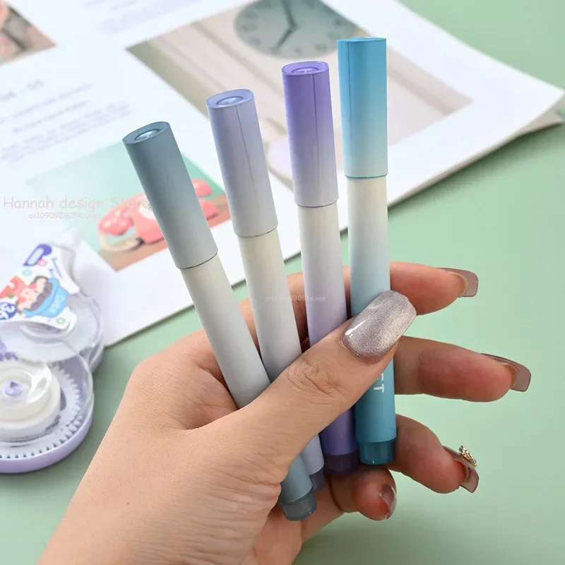 4pcs/set Color Gradient Highlighter Pens Kawaii Stationery Students Marker Pen Drawing Tool Cute School Office Supplies