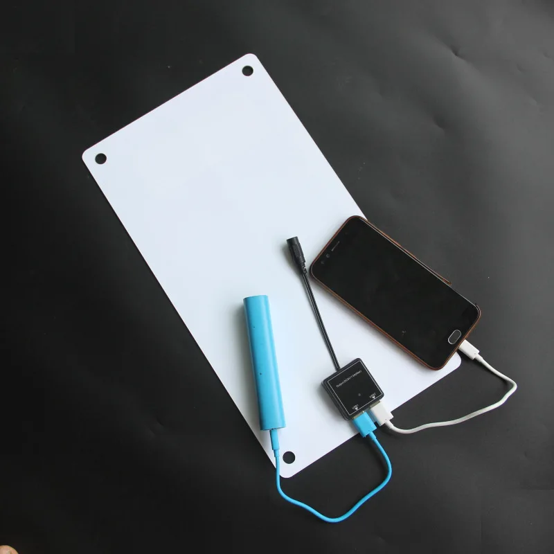 Carregador de painel solar semi flexível de 25 W com saída USB dupla DC para carregamento rápido de bateria de barco de carro de 12 V