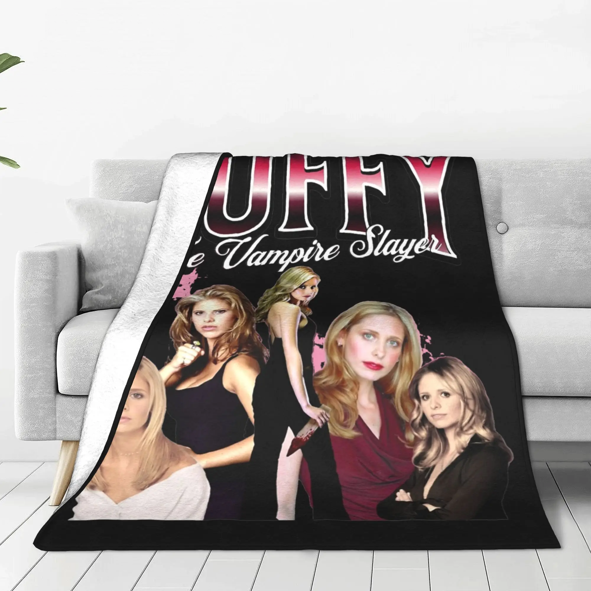 Buffys The Vampires Slayers 90s Style Blankets Coral Fleece Plush Spring Multi-function Throw Blanket for Bedding Car Quilt