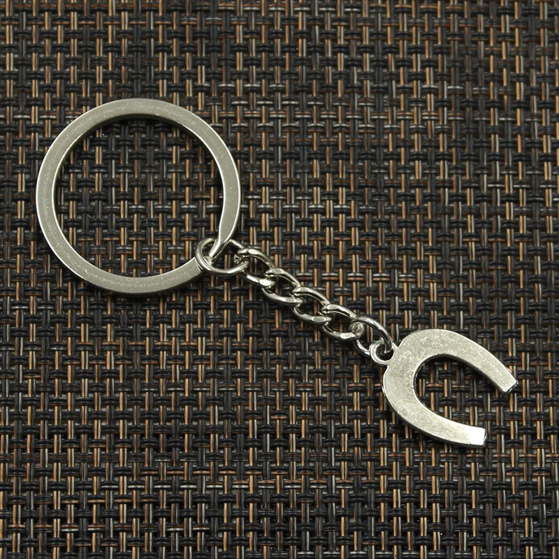 Fashion Horseshoe 21x16mm Pendant 30mm Key Ring Metal Chain Bronze Silver Color Men Car Holder Gift Souvenirs Keychain