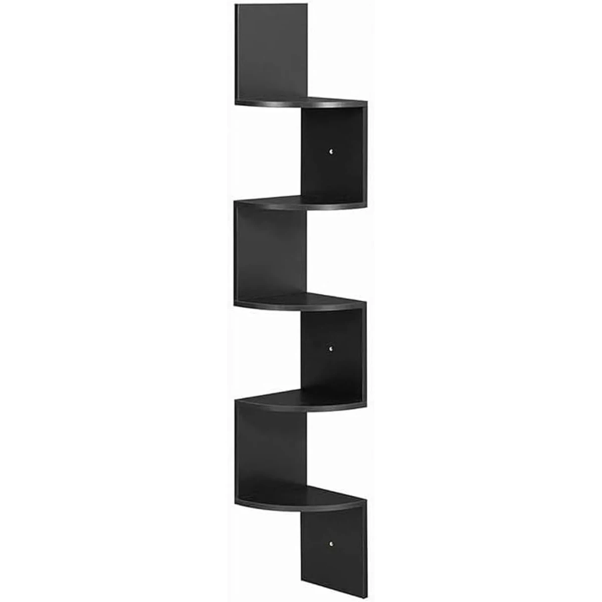 HomeWares 5-Tier Radial Wall Mount Floating Corner Shelf