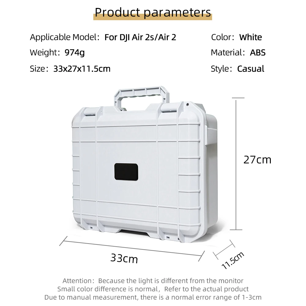 Imagem -04 - Maleta de Transporte com Tela para Dji Mavic Air 2s Controle Remoto à Prova de Explosão Abs Acessórios Box