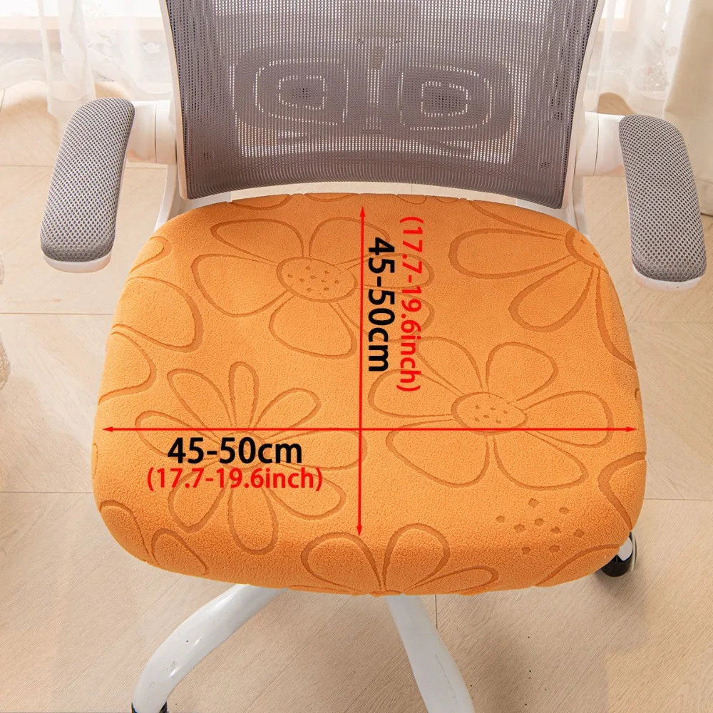 Universal Office Chair Seat Covers Thickened Jacquard Chair Dustproof Cover Stretch Washable Computer Chair Cove for All Seasons