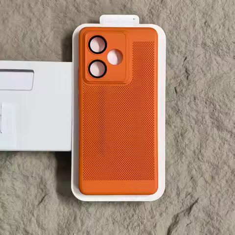 Case For Realme GT7 Pro GT 7T Simple Grid Heat Dissipation PC Skin-friendly Cover For Realme GT 7 Pro 7T Shockproof Bumper Funda