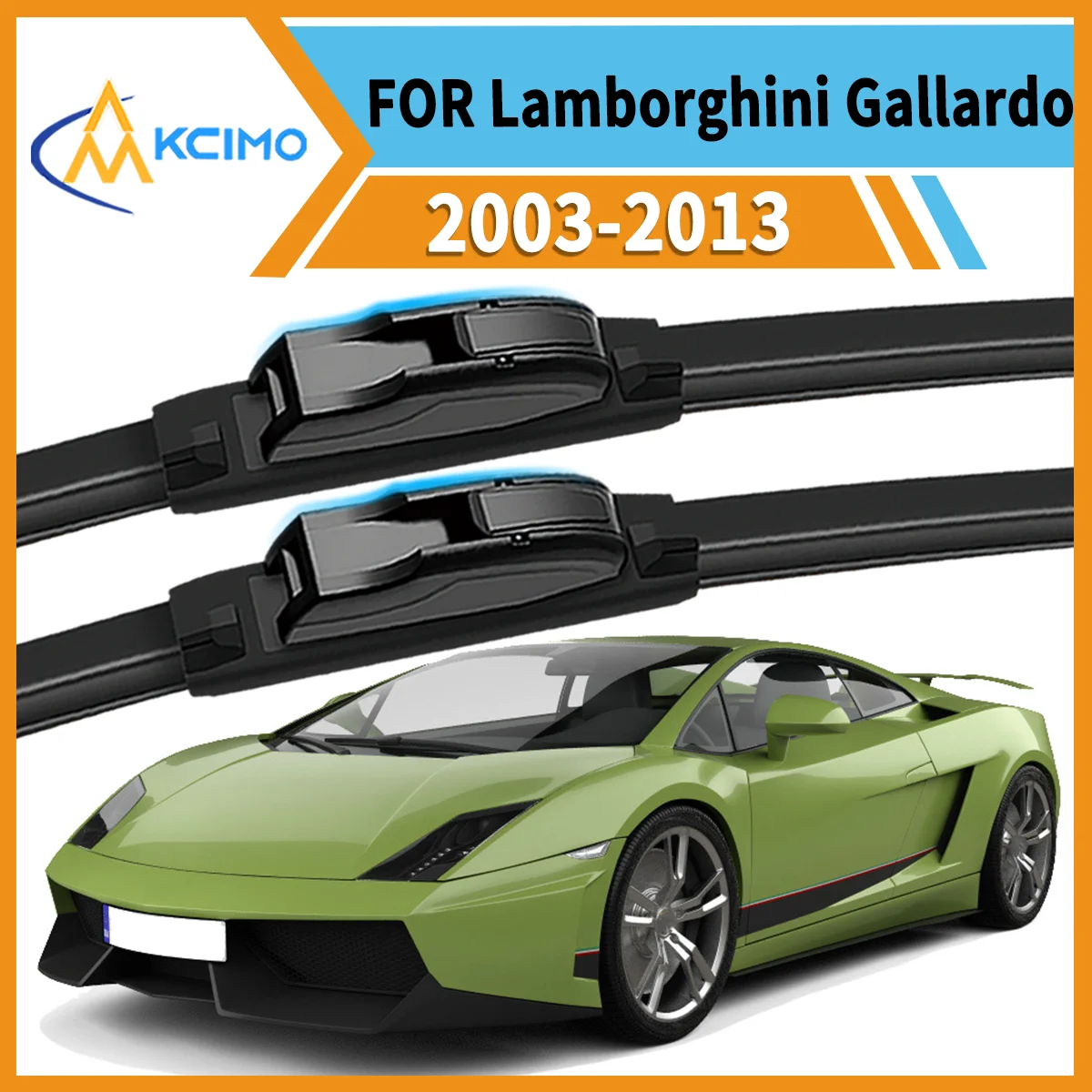 

Clear Vision Rain or Shine 2PCS Front Wiper Blades for Lamborghini Gallardo 2003–2013 All-Weather Durability Safe Driving