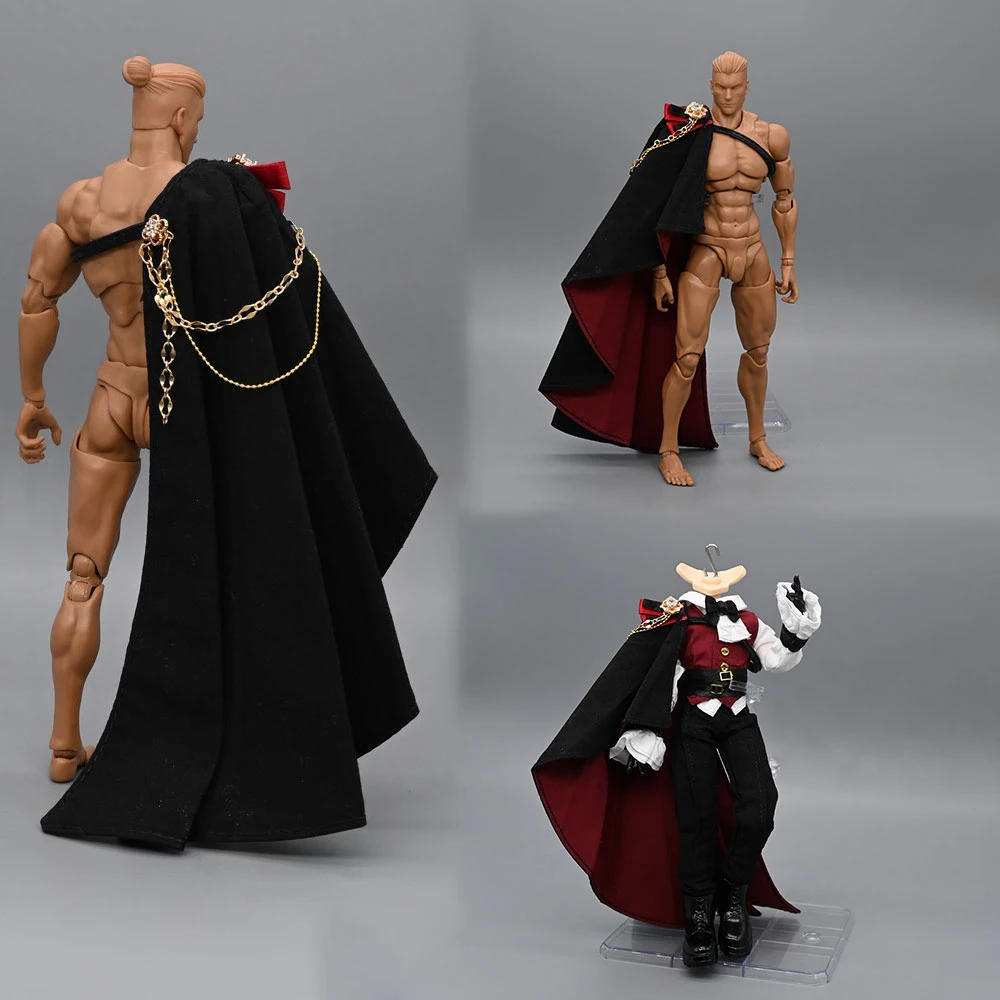 

Модель одежды в масштабе 1/12: модный плащ рыцаря/принца для 6-дюймовых фигурок, кукол, подарков и аксессуаров