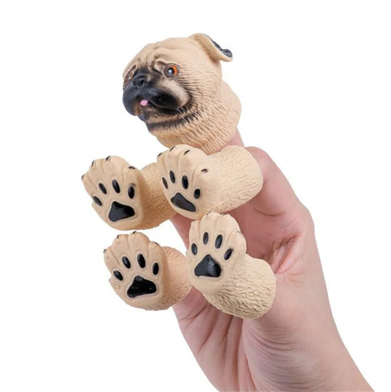 Animale dito burattino mano novità giocattoli carino Panda Shiba Inu scoiattolo Finger Dolls giochi di ruolo puntelli giocattoli per regali per bambini