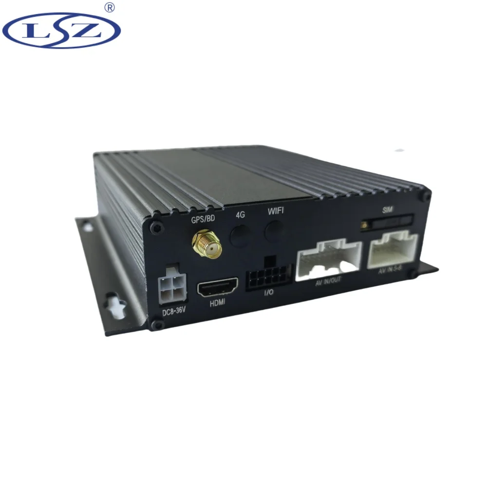 LSZ 1080P 6 channel MDVR Mobile DVR with GPS Digital Sd Card Video Recorder Car DVR Car Black Box