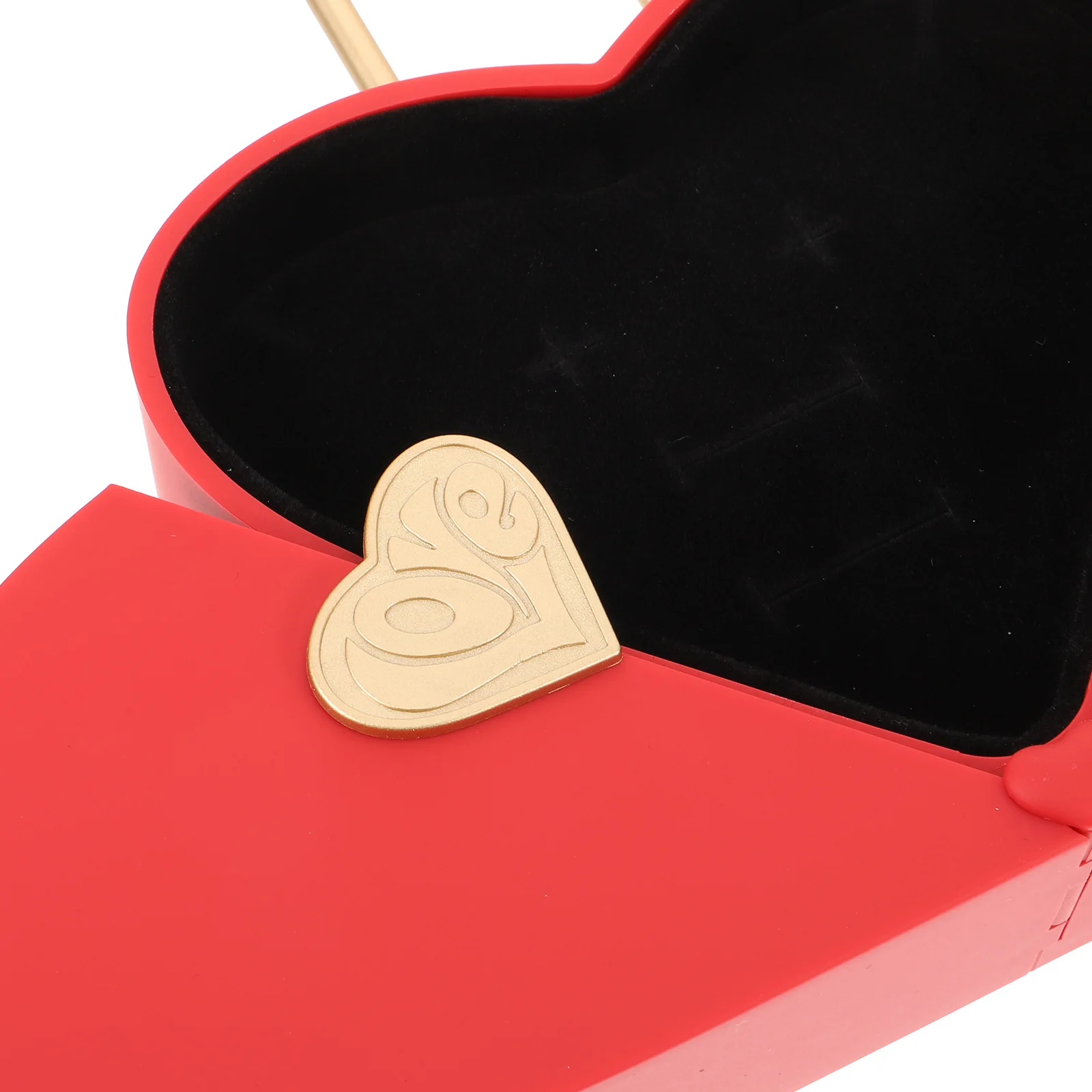 

Compact Heart Shaped Jewelry Box Case for Ring Necklace Holder Lightweight Travel Friendly Design for Women