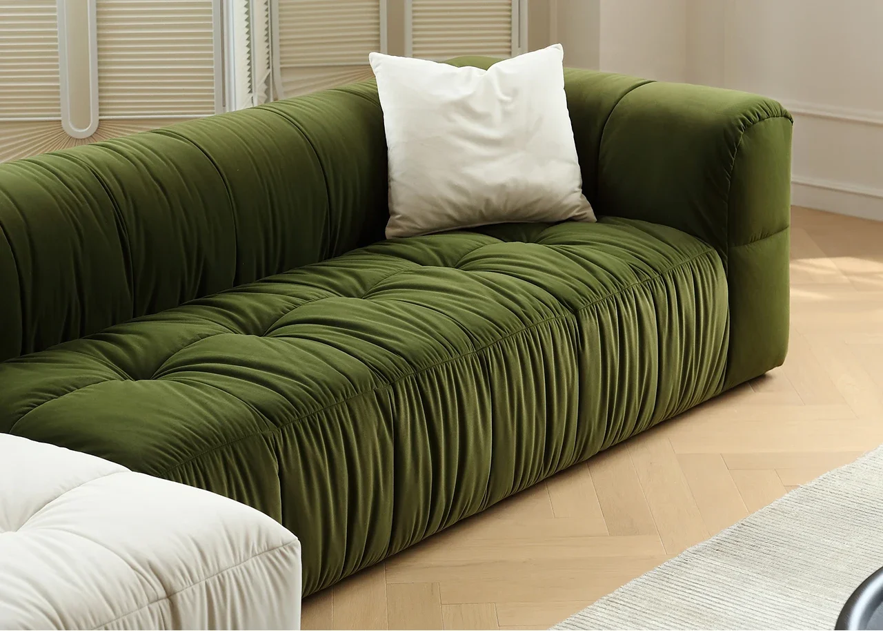 

Двухцветный диван, простой тканевый диван для мороженого