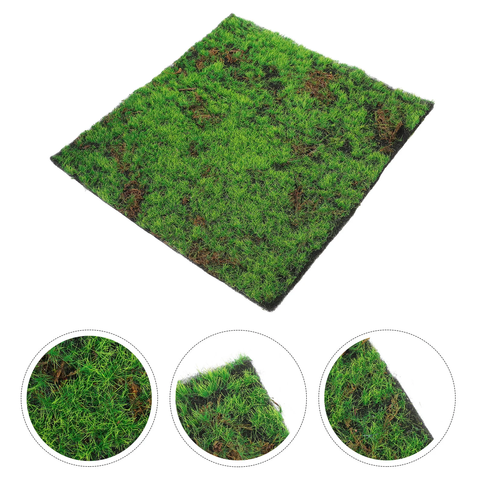 Turf Simulated Moss Lawn Fake Mat Artificial for Indoor Plants Grass Rug Garden Green Pad Micro Scene