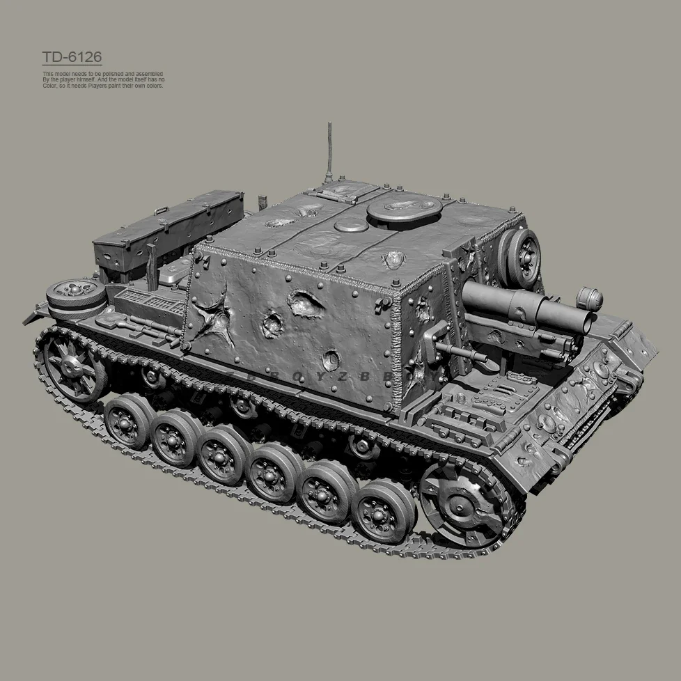 35mm 50mm 65mm  Resin model kits figure colorless and self-assembled (Tank) TD-6126/3D