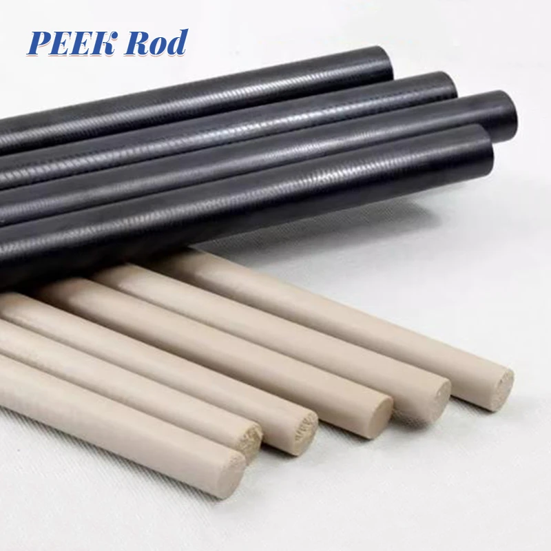 1pcs PEEK Rod Polyetheretherketone Bar Special Engineering Plastics High Temperature Resistance Precision Part Length = 500mm