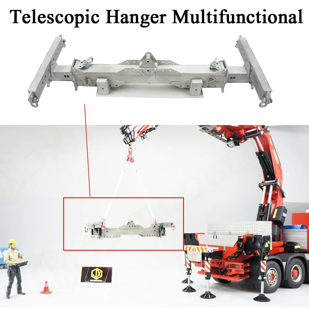 Accessoires d'extension de cintre télescopique pour grue, camion télécommandé Tamiya 1/14, remorque, modèle JX, F1650