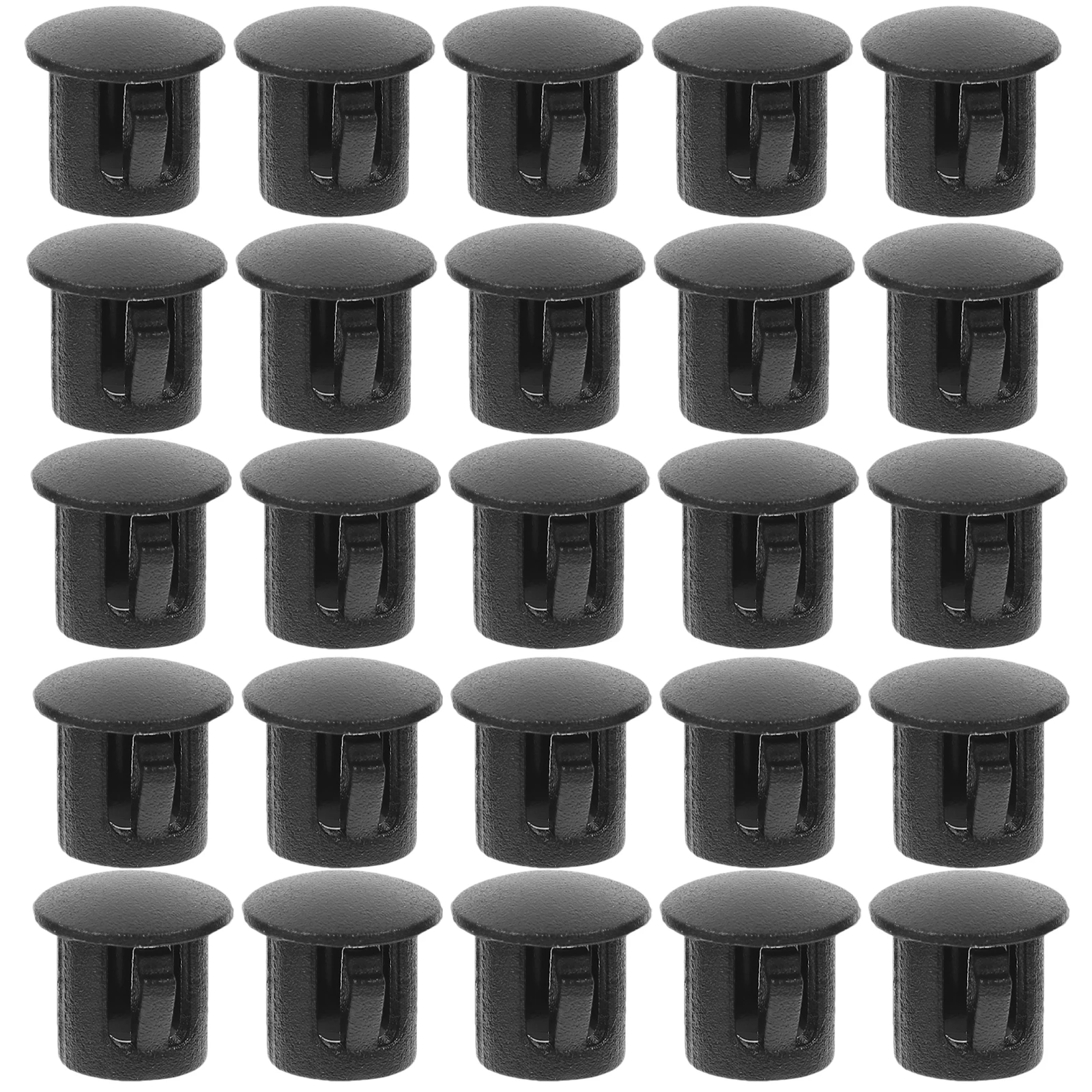 

100pcs Clamping Plug Plastic Furniture Cabinet Insert End Caps Screw Cover Tubing Plug Open Hole Plugs Plastic Hole Covers