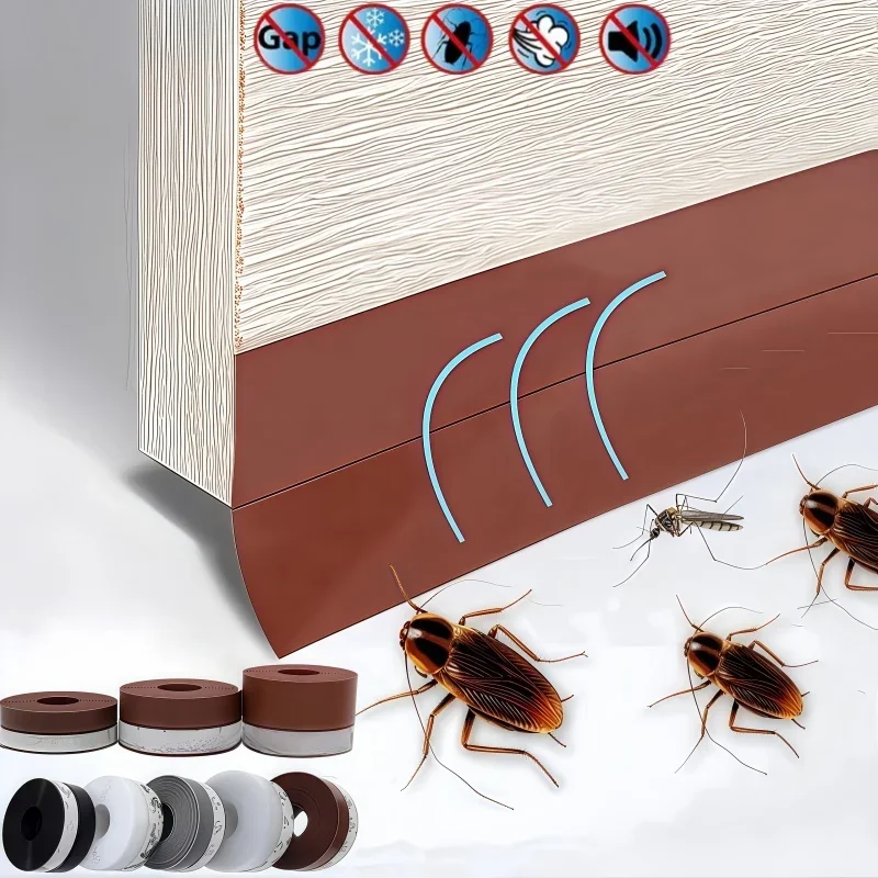 3M Self Adhesive Window Seal Strip Keep Home Warm Dust and Noise Insulation Silicone Weather Stripping for Doors Gap Collision