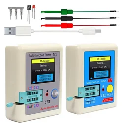 LCR-TC1 T7 MF9 Colorful Display Multifunctional TFT Backlight Transistor Tester For Diode Triode Capacitor Resistor Transistor