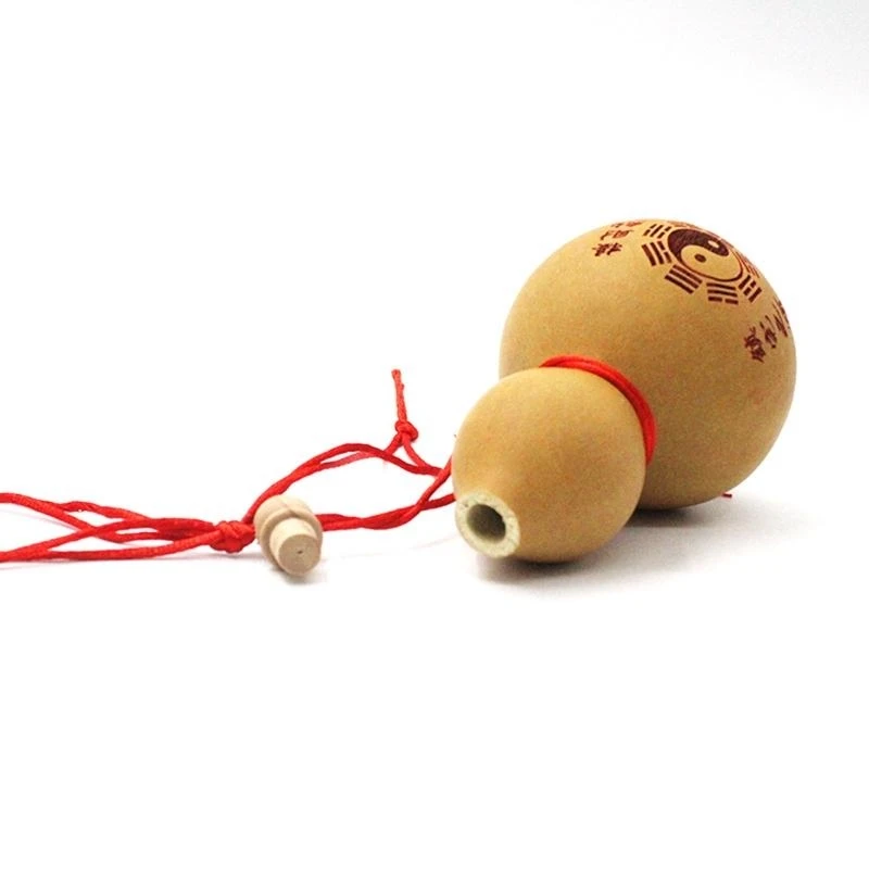 Mini Wine Gourd Crafts Natural Art Collection Ornament Chinese Traditional Carving for Chinese New Year Hanging Toy Photography