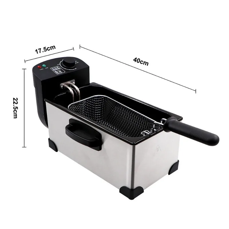 110V US Standard Household Electric Deep Fryer for French Fries Chicken Fried Food