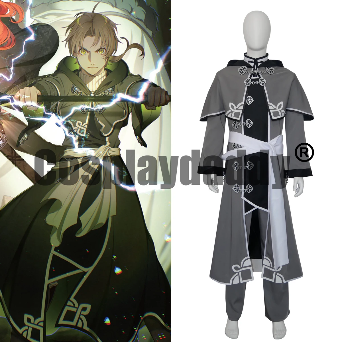 IN STOCK Labyrinth Arc Rudy Rudeus Greyrat Cosplay Costume Anime Outfit Clothing