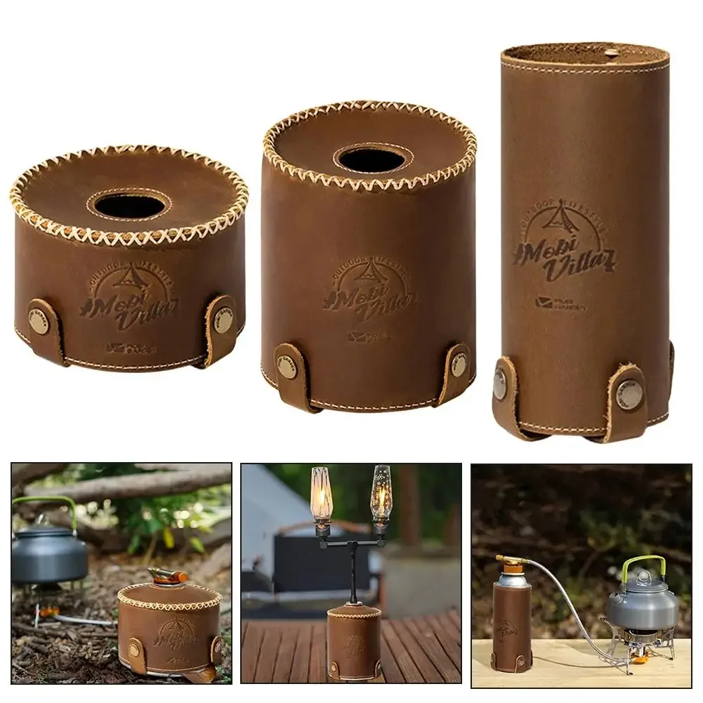 BBQ Gas Canister Protective Cover Xquisite Embossing Camping Gas Tank Case Picnic Fuel Cylinder Protective Bag Outdoor Equipment