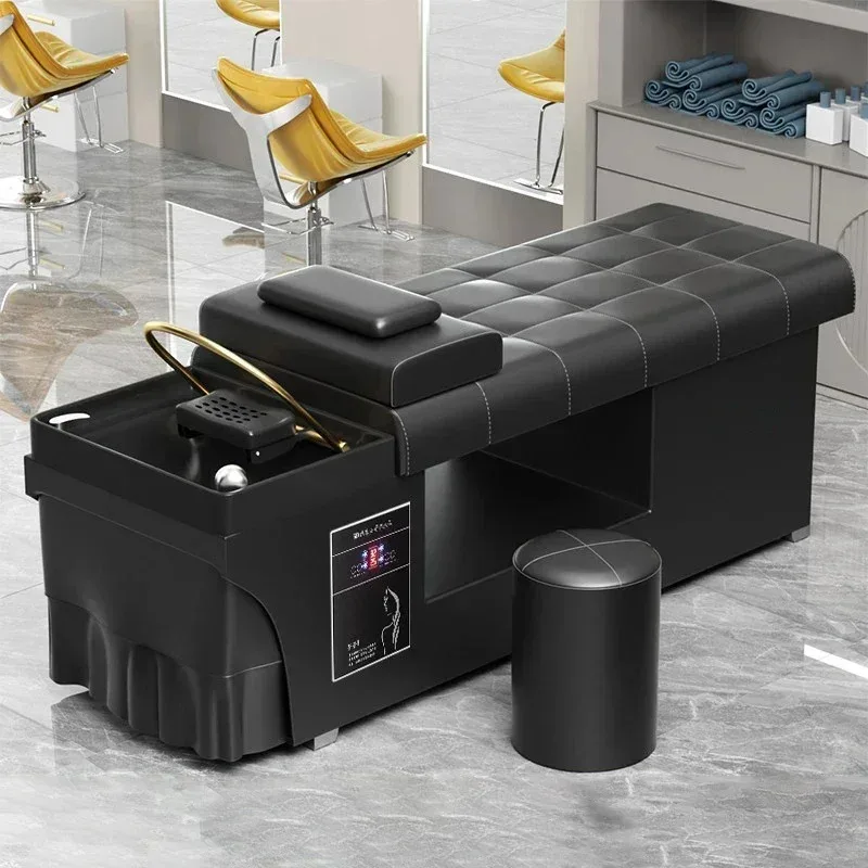 2026Professional Spa Hairdressing Basin Backwash Japanese Style Barber Wash Water Hoop Haircut Mobilier Coiffure Nail ShampooBed