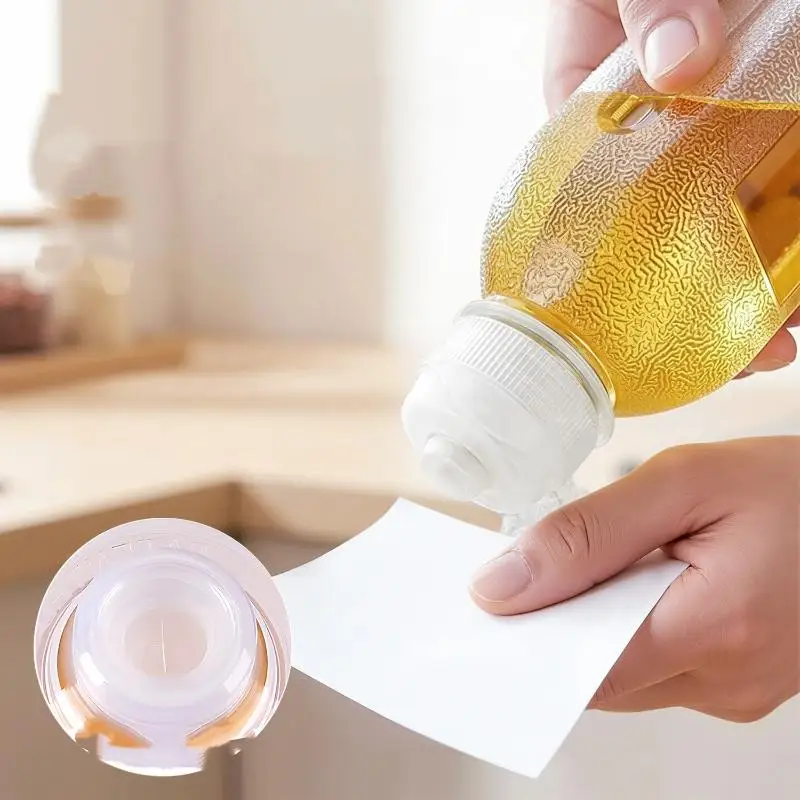 5Pcs 300/500ml Squeeze Seasoning Bottles Screaming Oil Control Bottle High Temperature Oil Resistance Soy Multifunction