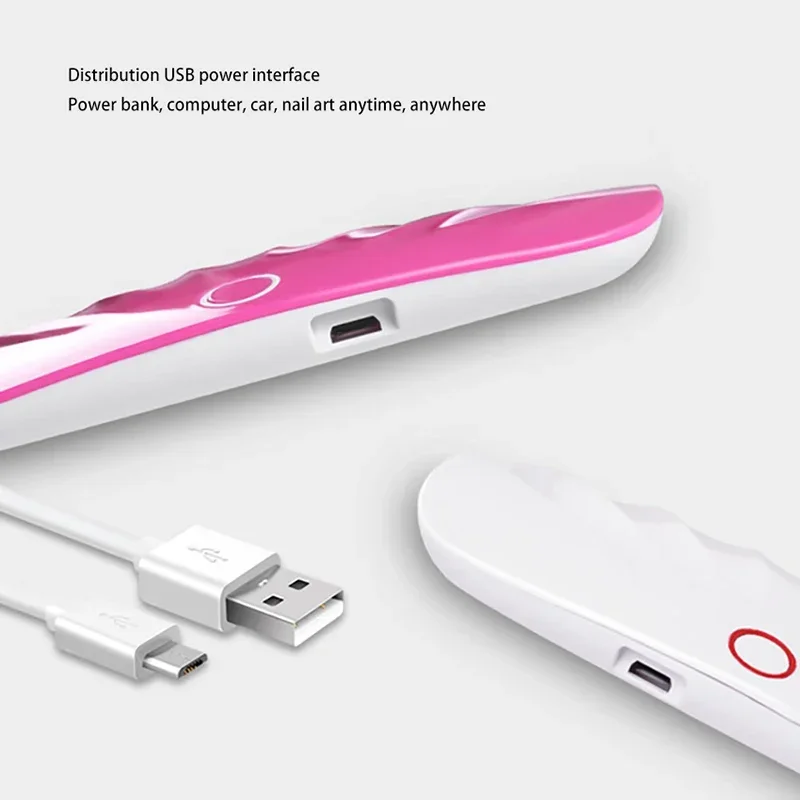 6 6W Light ลูกปัดแบบพกพาเล็บ Phototherapy เครื่อง High Power เจลไฟฟ้าเหนี่ยวนำ Quick-แห้งโคมไฟ