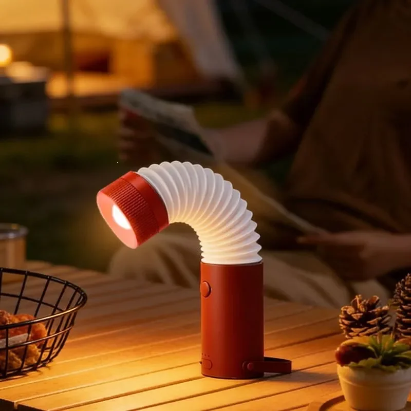 Portable Magnetic Camping Light Rechargeable LED Night Lamp for Outdoor Tent Hiking Emergency Flashlight Multi Function