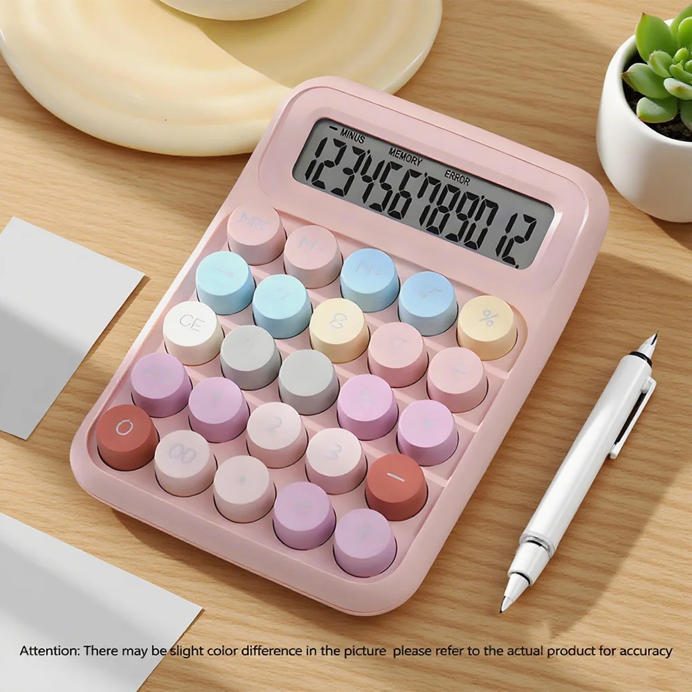 

Портативный цветной настольный калькулятор — простой в использовании, подходит для офисного использования, офисный калькулятор.