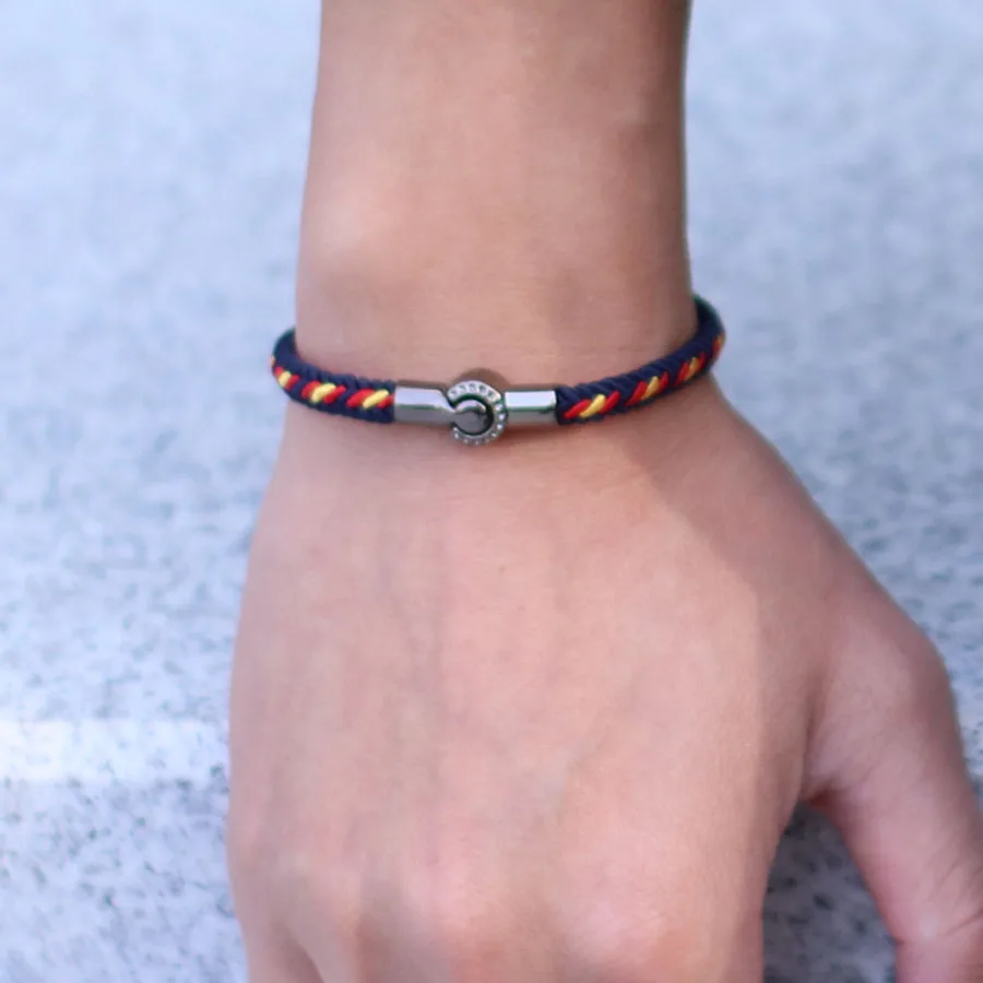 Handmade Ethnic Rope Bracelet with Magnetic Clasp