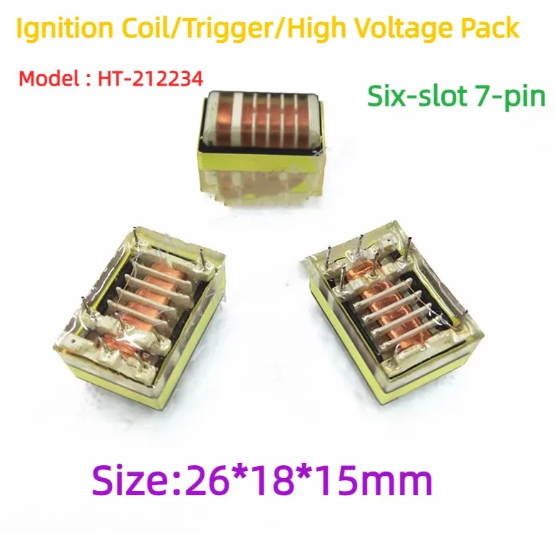Pacchetto ad alta tensione di innesco della bobina di accensione DC12V del pacchetto ad alta tensione dello ione negativo a 8 pin del HT-1222A-3 di innesco 2Pcs