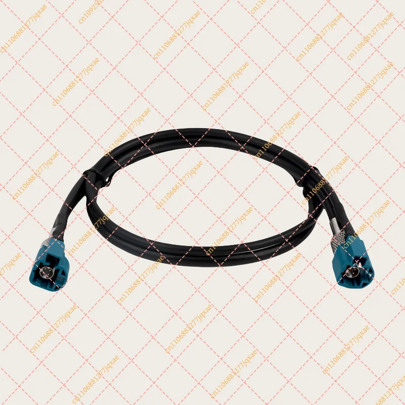 HSD/LVDS Camera Cable Assembly | 4+2P / 6P HD Video Wire Harness with Light Blue Connector