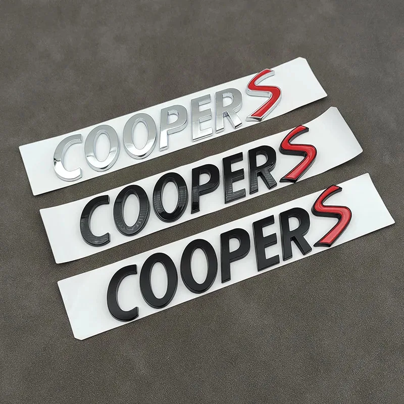 

3D ABS логотип Cooper S, эмблема, буквы, значок багажника автомобиля, наклейка, наклейка Cooper S, аксессуары