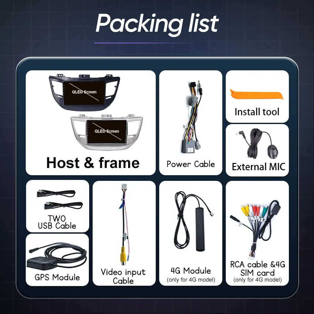 أندرويد 15 Carplay راديو السيارة لشركة هيونداي توكسون IX35 3 2015 2016 2017 2018 الوسائط المتعددة مشغل فيديو الملاحة نظام تحديد المواقع رئيس وحدة WIFI