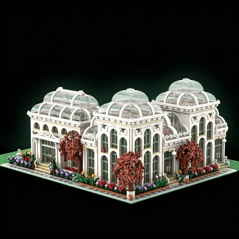 9246pcs MOC Botanical Garden Three In One Modular Streetscape Model Building Blocks Construction Toy Christmas Gifts DIY Idea