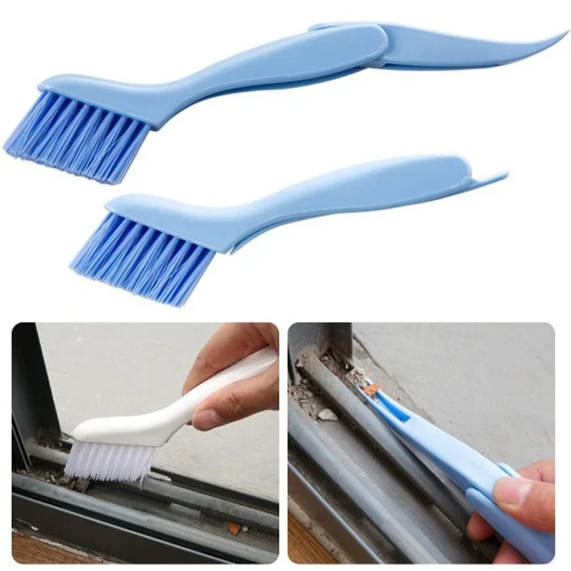 2-in-1 Multipurpose Window Groove Cleaning Brush Keyboard Nook and Cranny Dust Small Shovel / Window Track Cleaning Brushes