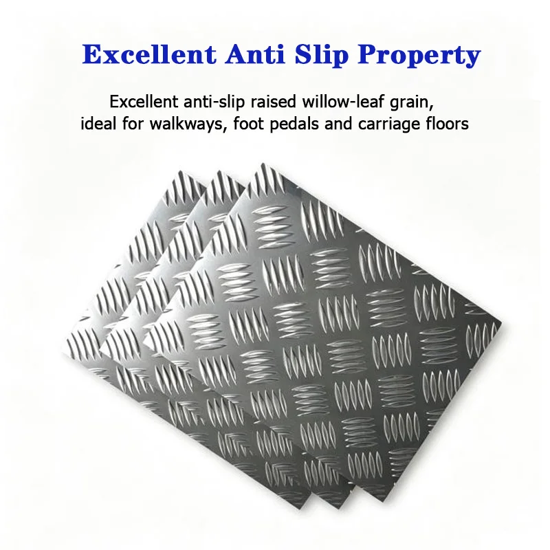 1060 Aluminum Treadplate Chequer Kick Tread Plate Bar Sheet 1.5mm 2mm 2.5mm 3mm 3.5mm 4mm 5mm 6mm