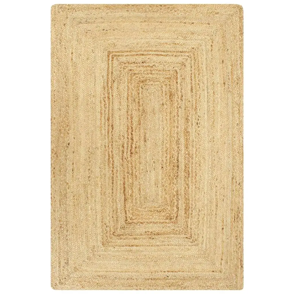 Handcrafted Jute Rug - Natural 120x180 cm Area Carpet for Home Decor