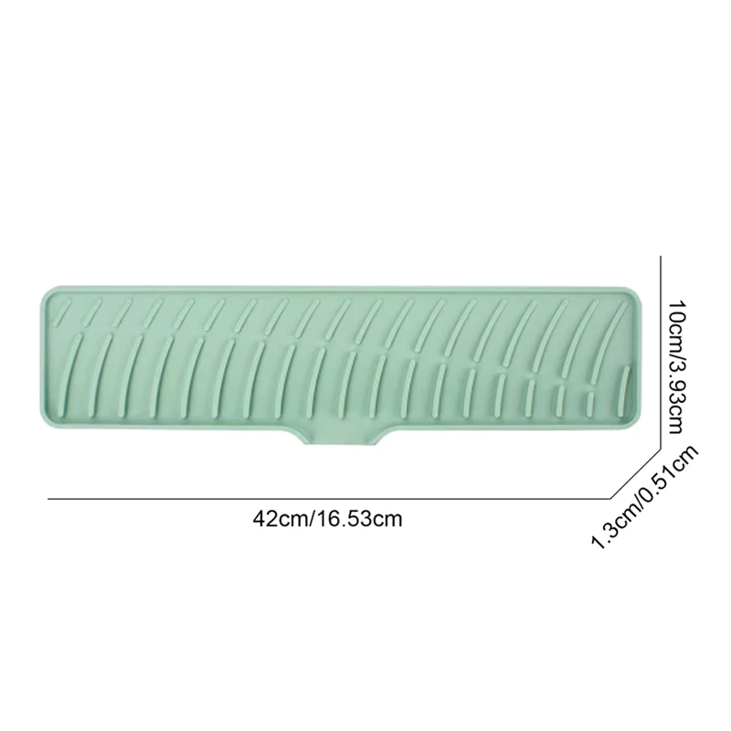 

INW-0eKitchen Faucet Silicone Mat Drip Protection Pads Faucet Water Catcher Mat Sink Drain Pad Waterproof Non-Slip